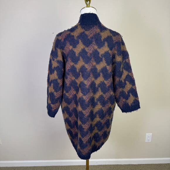 Lucky Brand Iona Open Fuzzy Wool Cardigan Sweater US Women’s XS - Picture 6 of 9